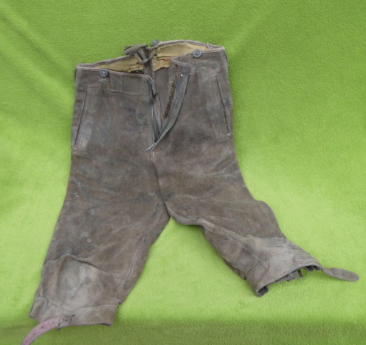 Old children’s costume leather pants knee band leather pants No. 95