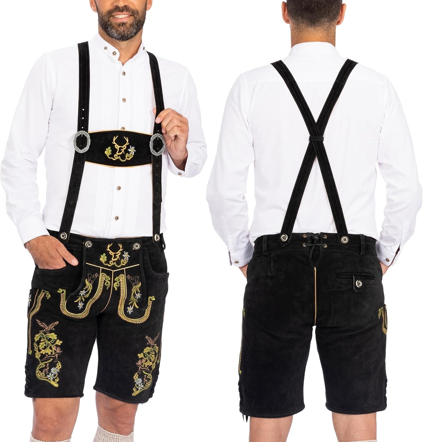 Traditional Light Brown Lederhosen – German Authenticity for Beer Festivals