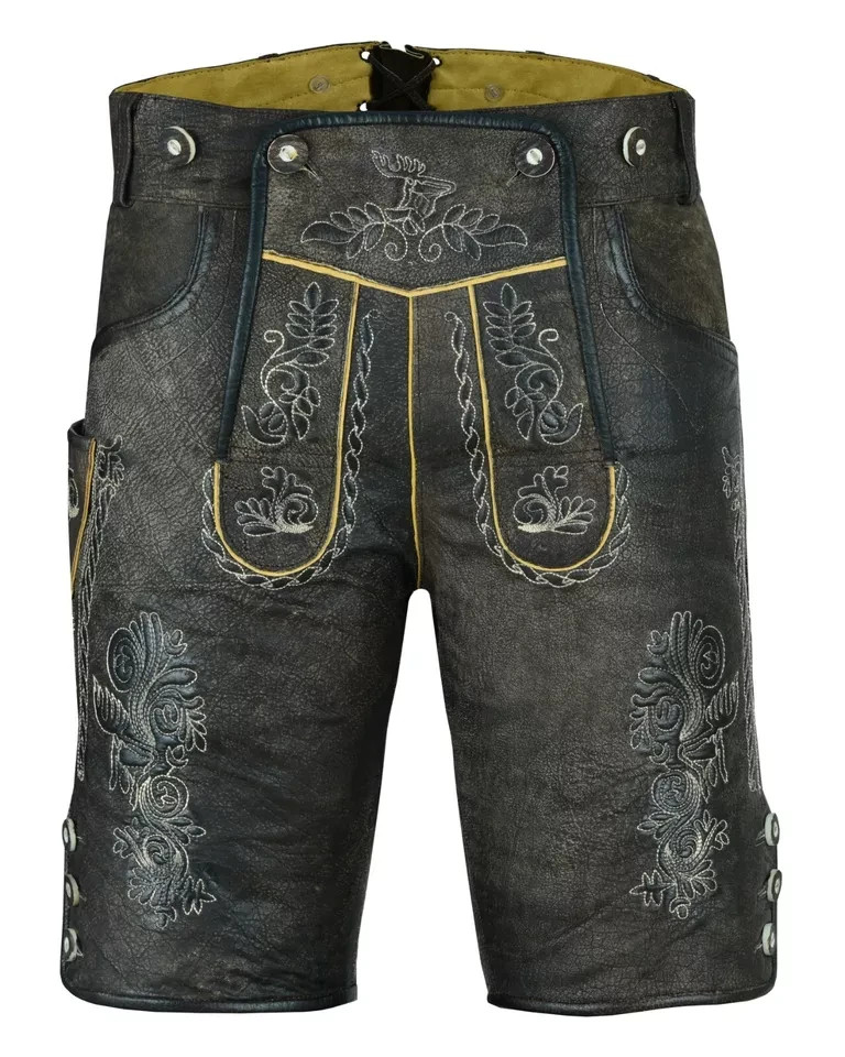 Oktoberfest Costume Suede Lederhosen Bavarian Outfit German Leather Shorts Klos