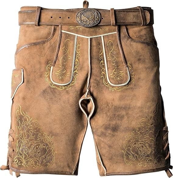 Authentic German Lederhosen for Men – Real Leather Oktoberfest Shorts