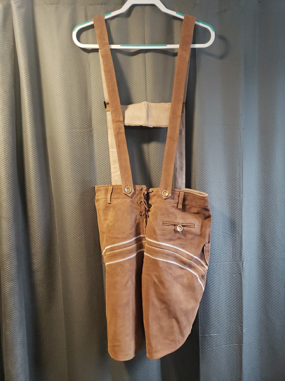 Adisno Mens Bavarian Oktoberfest Lederhosen Leather NWT 48