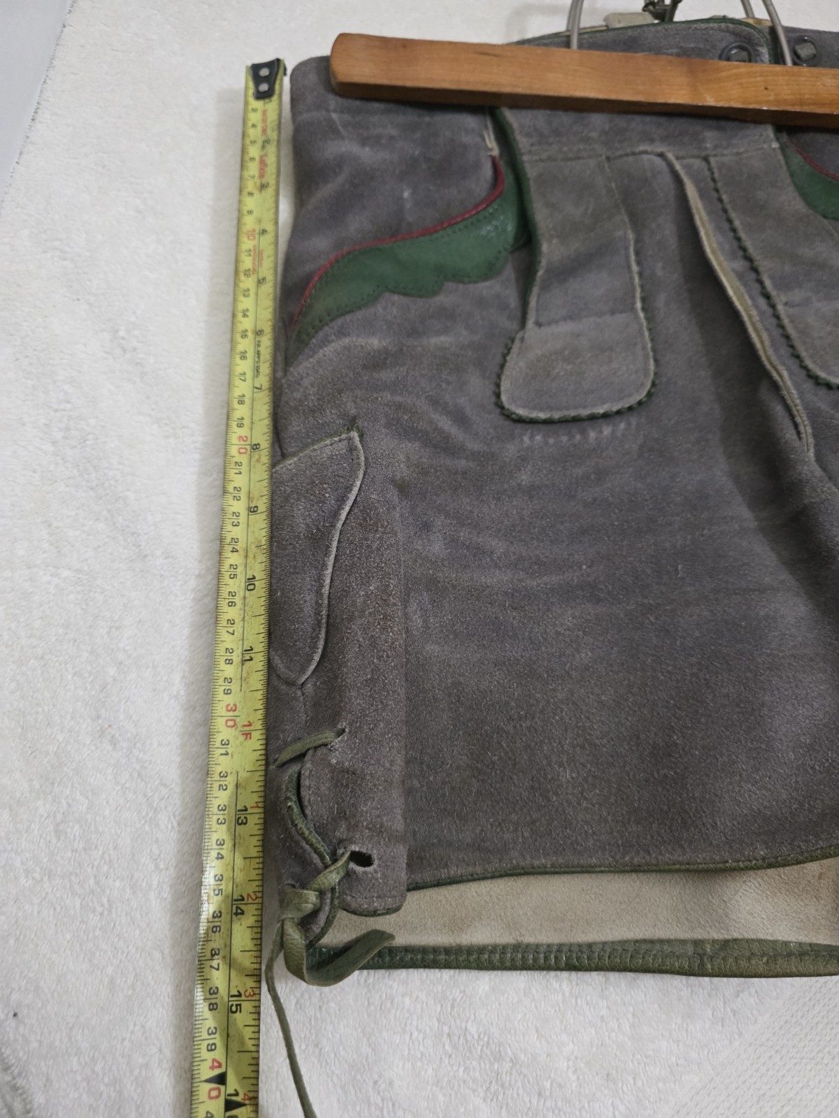 vintage authentic Lederhosen Suede Leather
