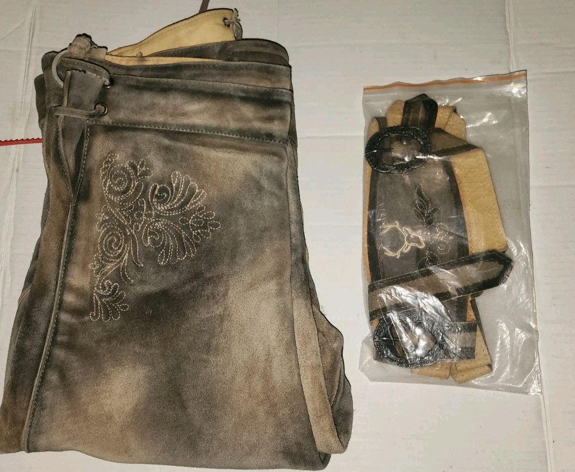 NEW Bavaria Trachten Lederhosen Size: 28