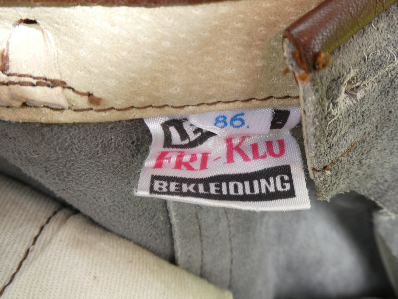 Old Original Fri Klu Children Costume Lederhosen Lederhosen Boy Scout Trousers No.77