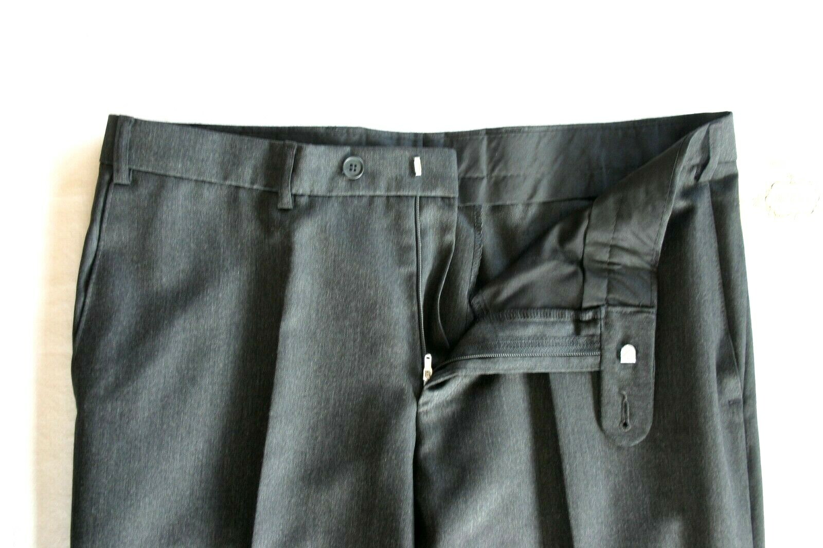 Traditional pants dress pants trousers costume suit slim fit virgin wool black gray