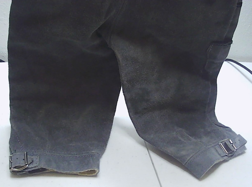 Lederhosen Vintage German Octoberfest Suede Leather Overall Button Shorts 65cm
