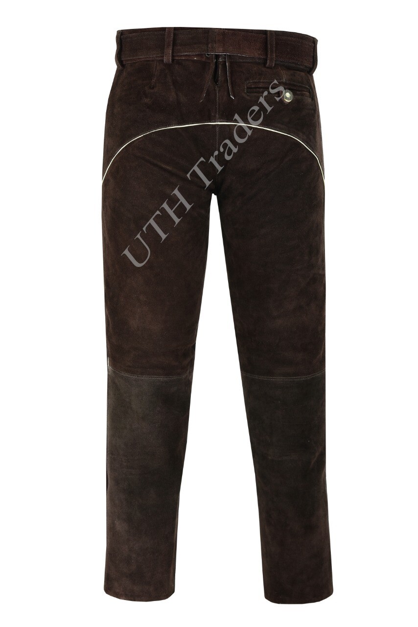 AUTHENTIC Suede Leather Pants/German Bavarian Lederhosen Oktoberfest Men’s Pants