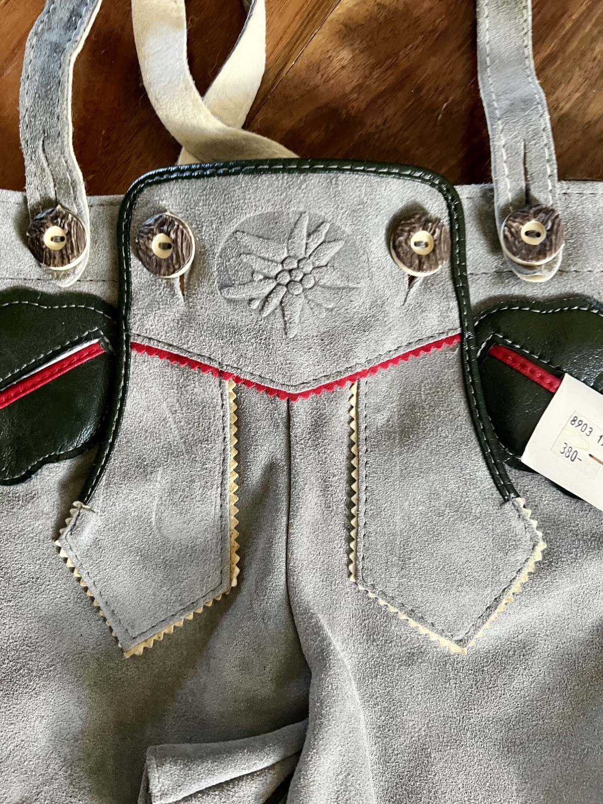 Vintage German Suede Lederhosen CHILD’s Shorts Suspenders Oktoberfest Alpine