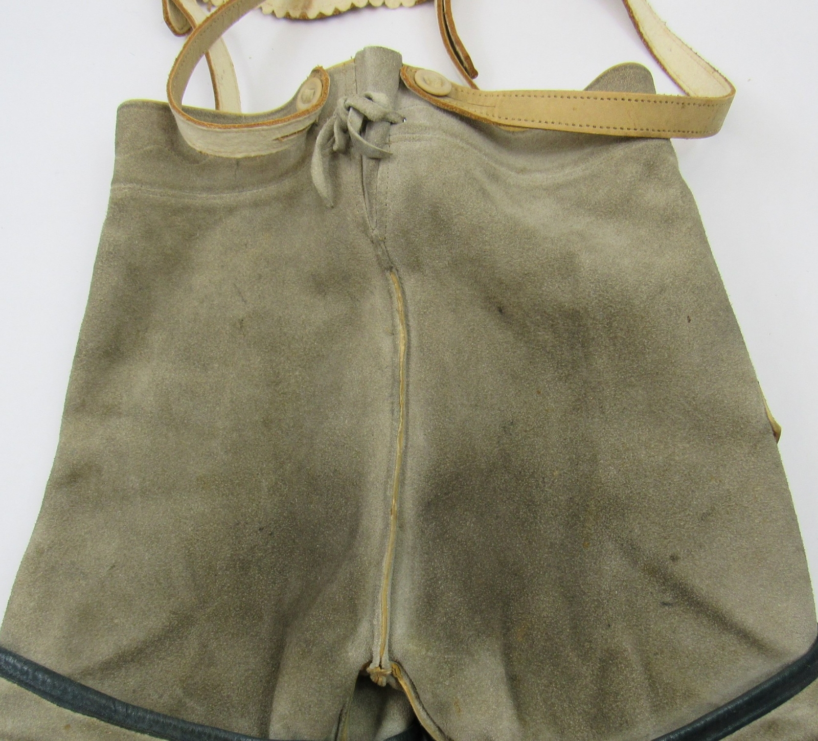 Vintage German Bavarian Lederhosen Leather Suede + Anton Pichler Hat Graz Fedora