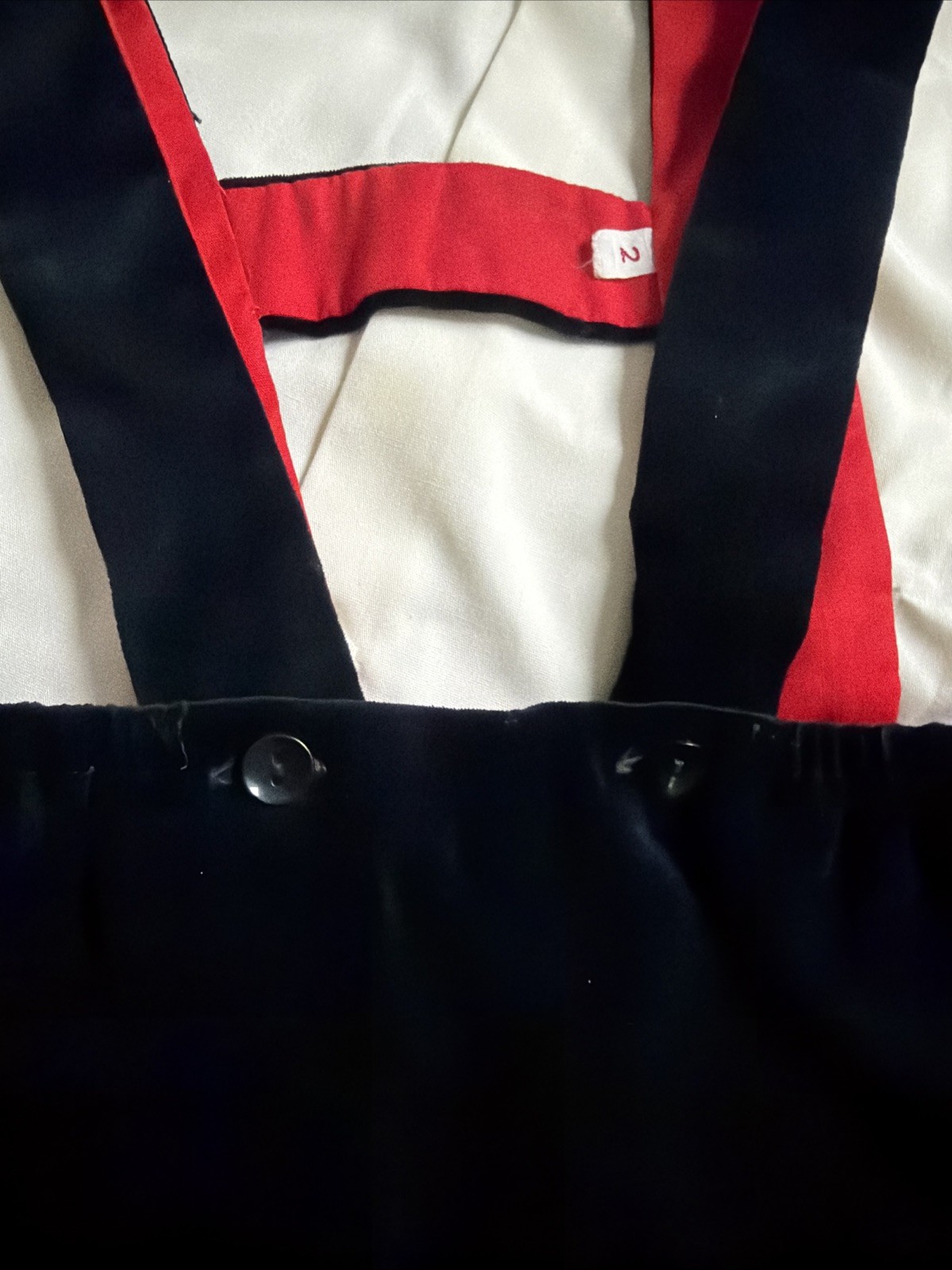Original Lederhosen Switzerland Black Velvet With Folk Embroidery And White Shir