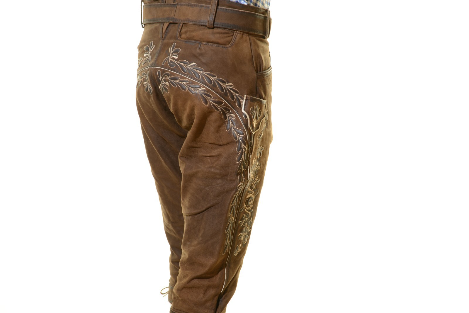 NEW Bavarian Oktoberfest Lederhosen Antique Leather Tracht Bundhosen #MAX