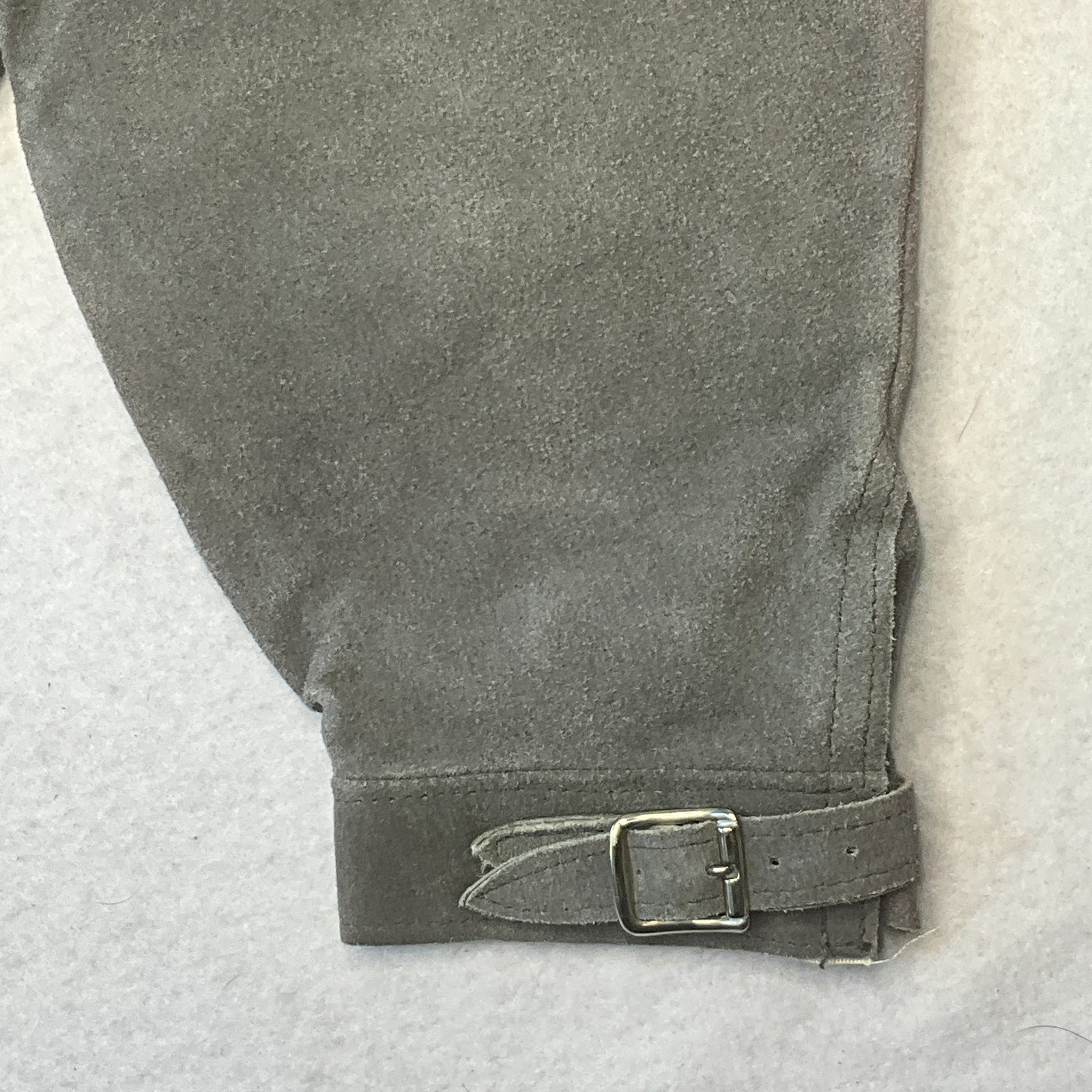 Vintage German Lederhosen Baby Boys Suede Shorts Suspenders Oktoberfest Grey EUC