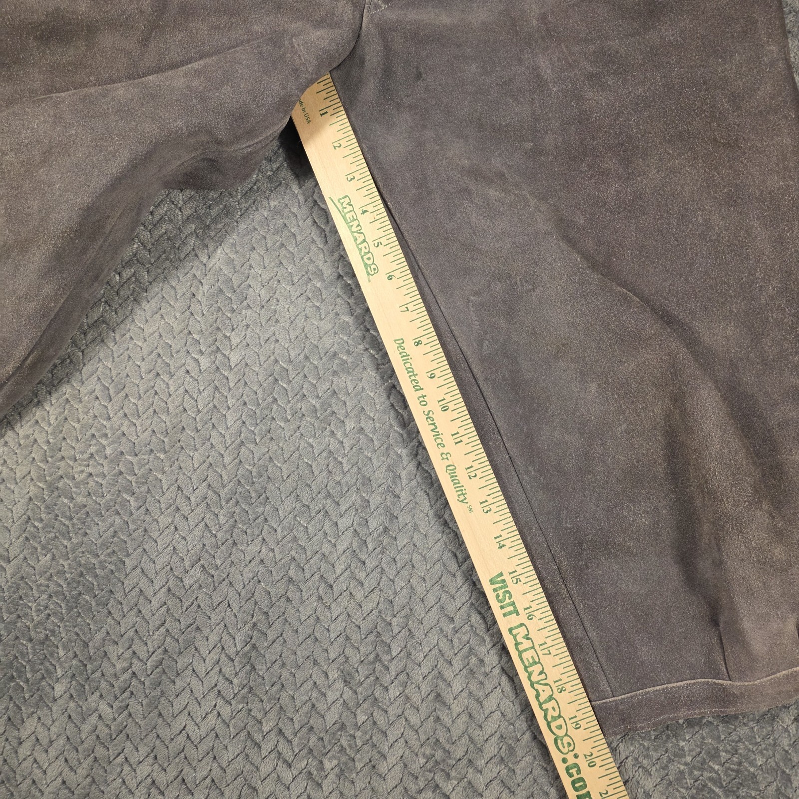 Vintage West Germany Suede Lederhosen Mens M (35) Gray Kniebundhosen Oktoberfest