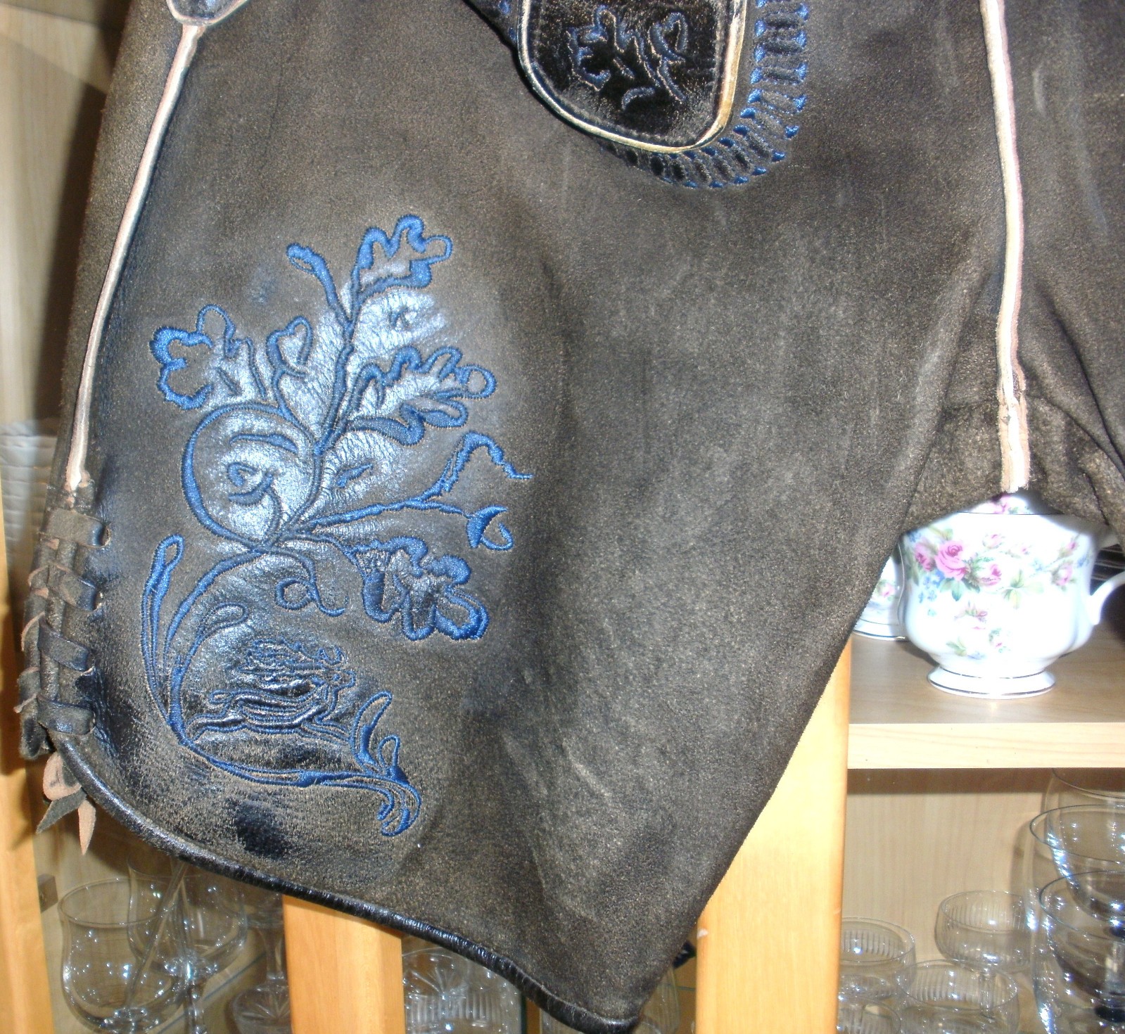 New traditional Lederhosen Country Maddox Bertolo dark brown NP €219, size 58