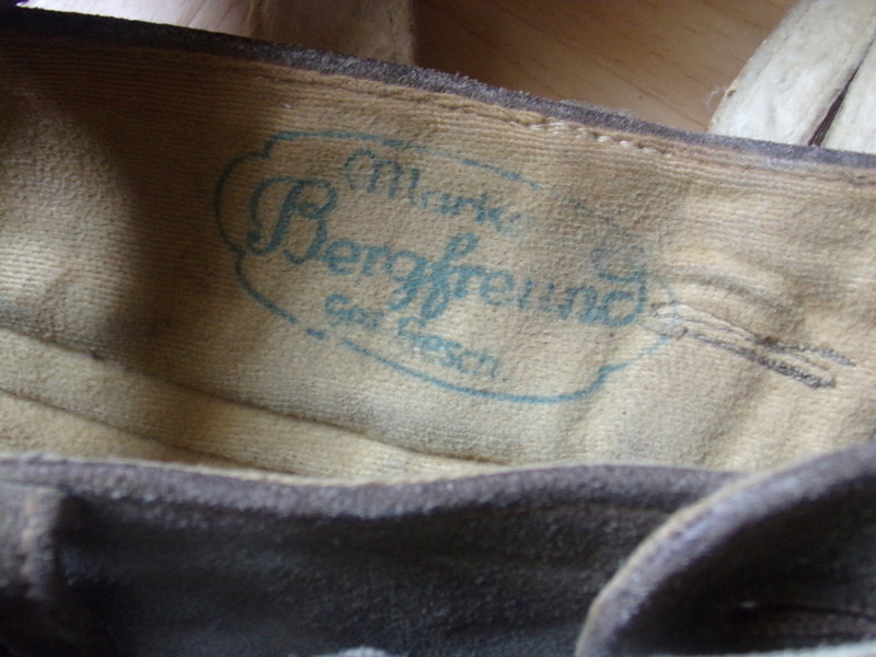 Alte, kurze hose, Lederhose Bergfreund Ges.Gesch.