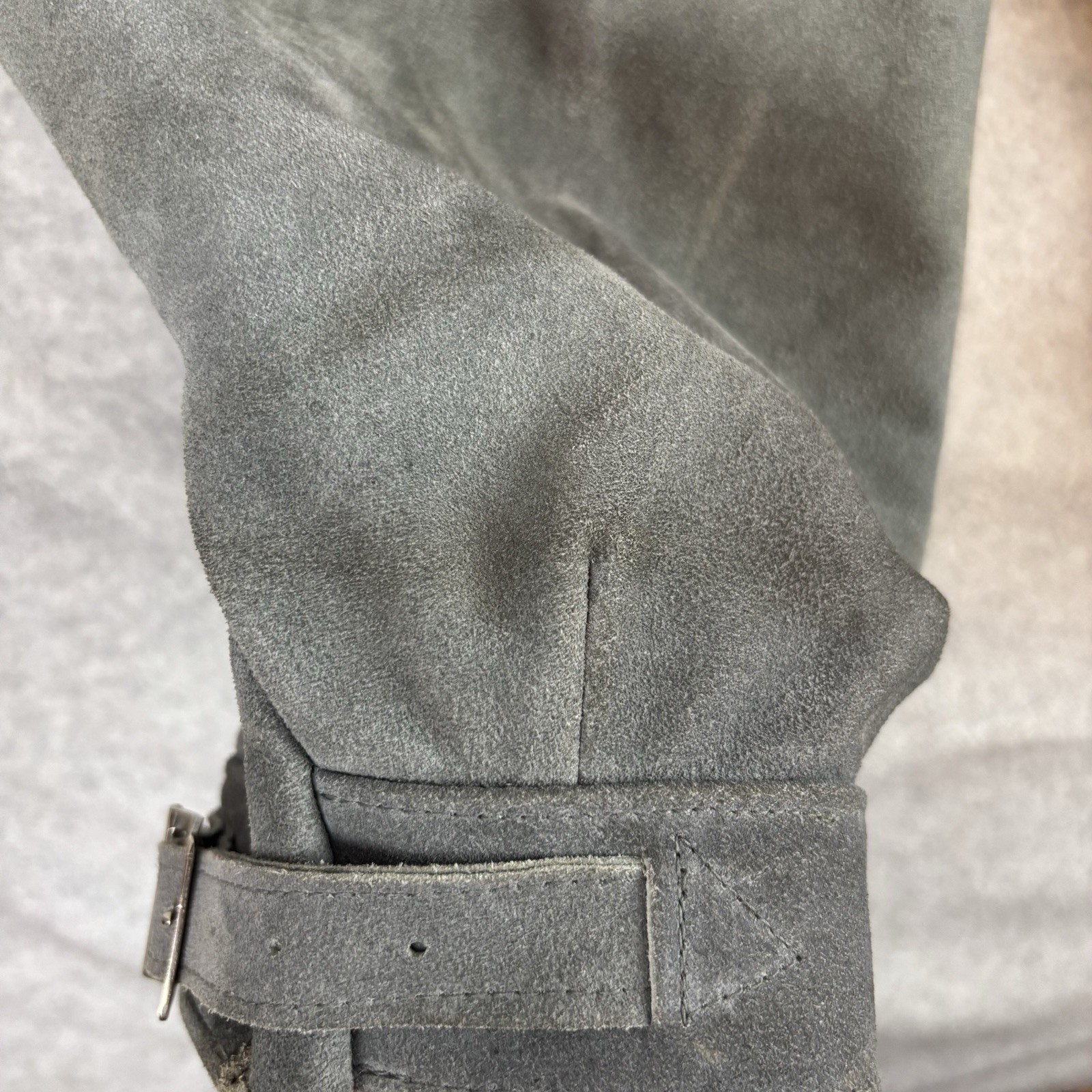 Men’s Traditional Costume Kniebund-Leather Pants Trousers 48 Dark Grey