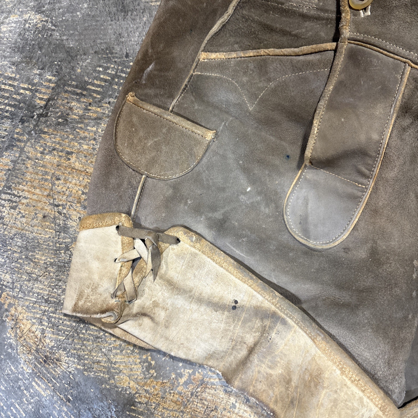Vintage Pair of Pre Owned Lederhosen Distressed Look