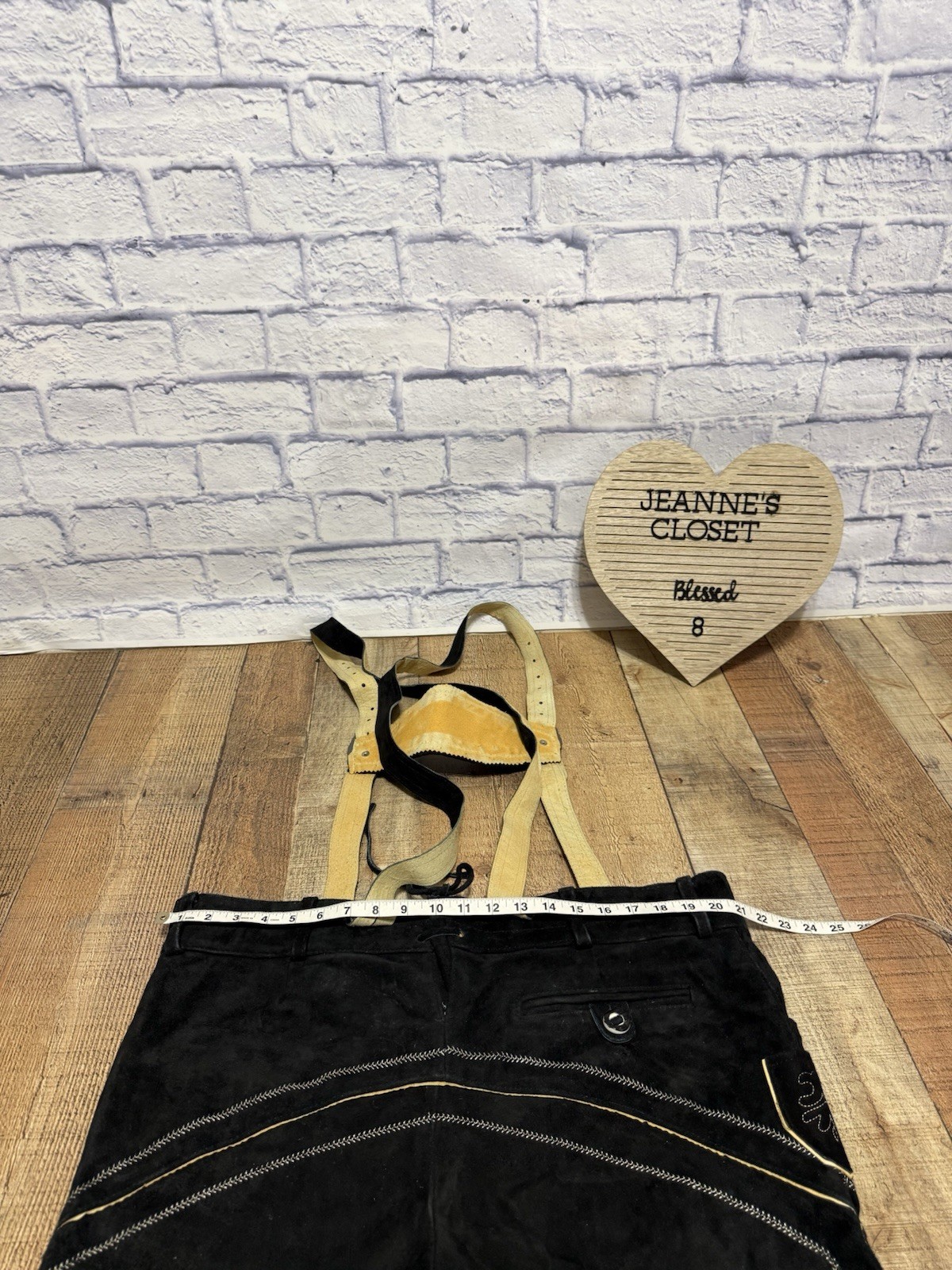 Gaudi Leathers Oktoberfest Costume Traditional German Lederhosen Size 56 Black