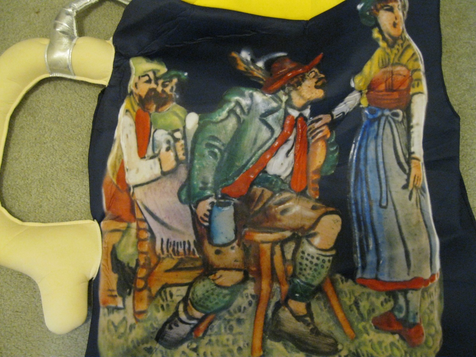 COMPLETE COUPLE GERMAN LEDERHOSEN OUTFIT waist sz 40 & BEER STEIN HALLOWEEN