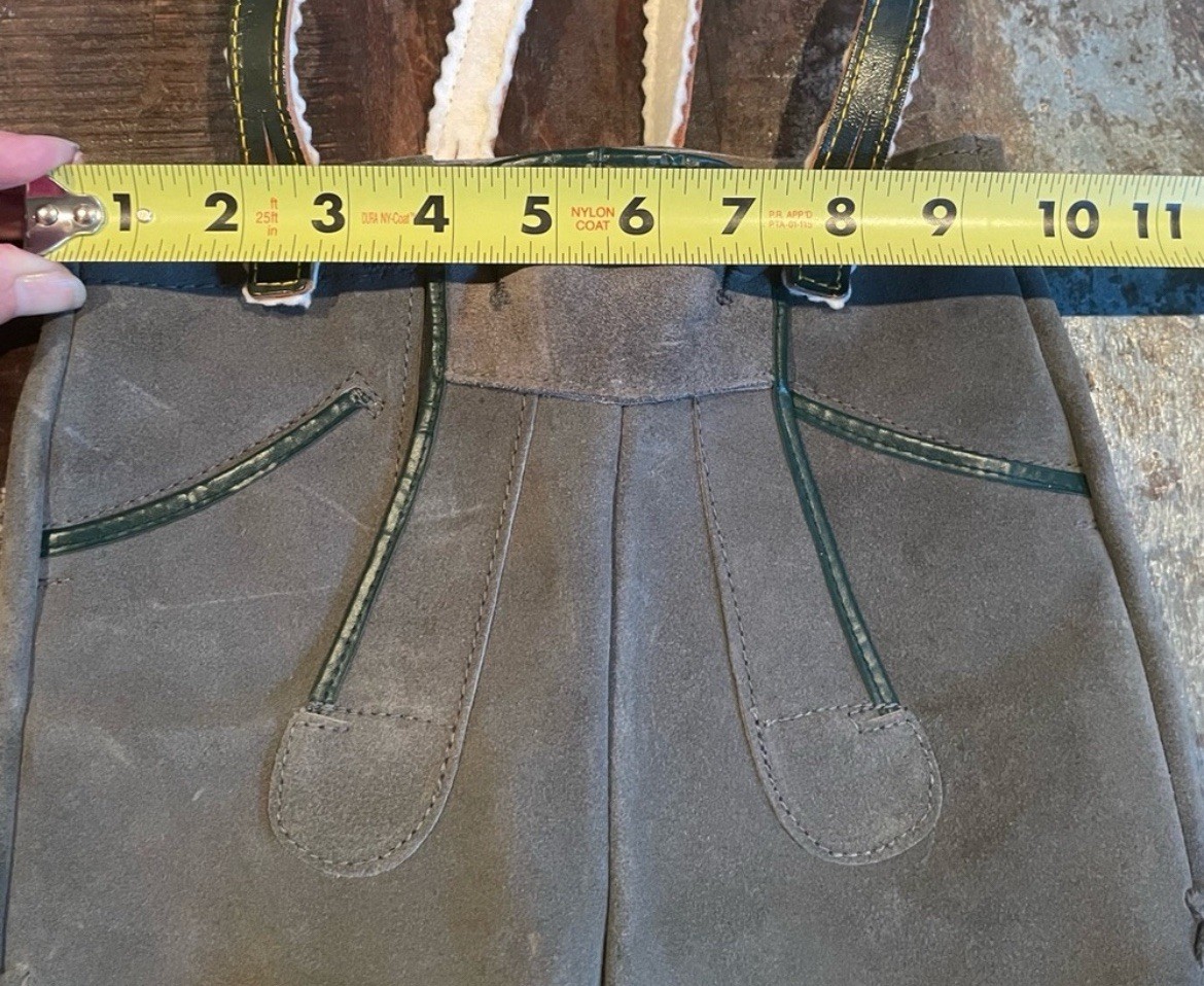 Boy’s Lederhosen Vintage Leather Suede Shorts Authentic German Made