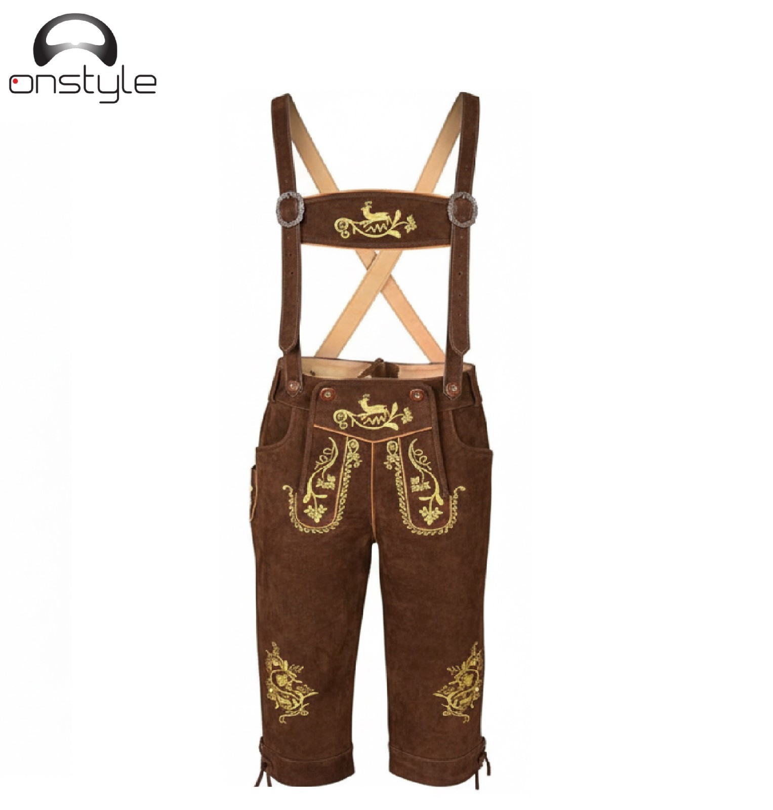 Premium Lederhosen Shorts -Men’s Bavarian Lederhosen Shorts – Traditional German