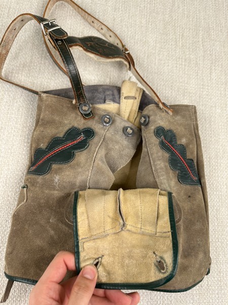 VTG Kids Lederhosen Shorts Suede Leather Shorts Suspenders Oktoberfest Bavarian