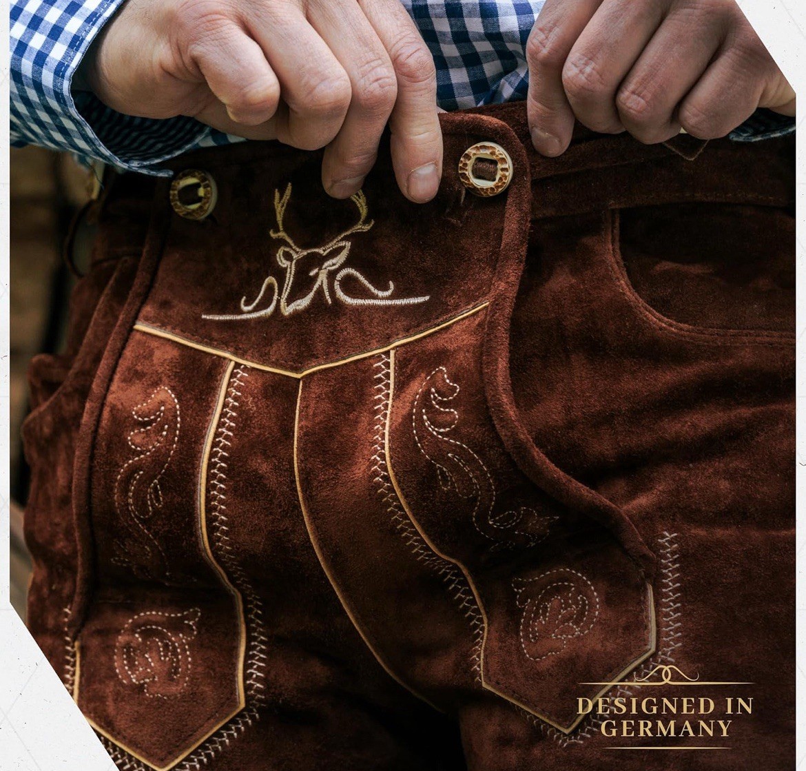 Trachtenset Oktoberfest Bavaria Trachten Lederhosen Bundhosen size 30