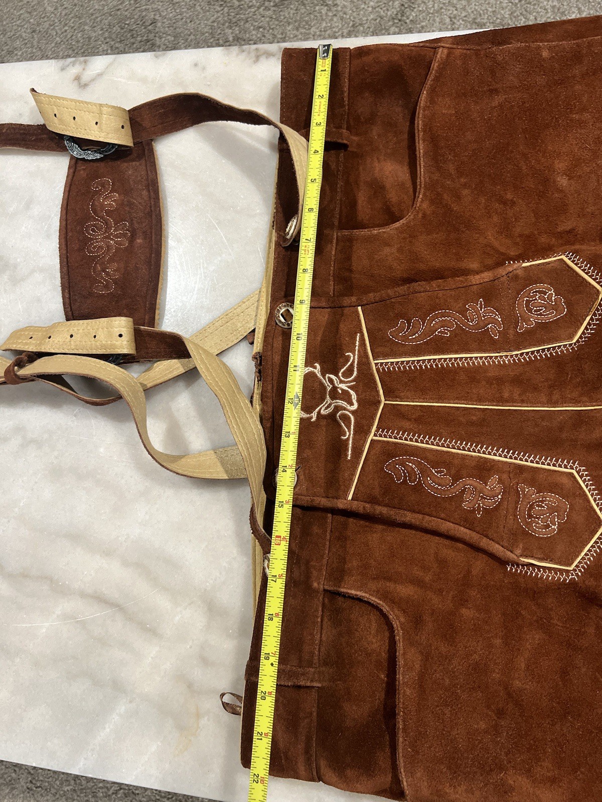 BAVARIA TRACHTEN Lederhosen Men – Genuine Leather Authentic German Oktoberfest