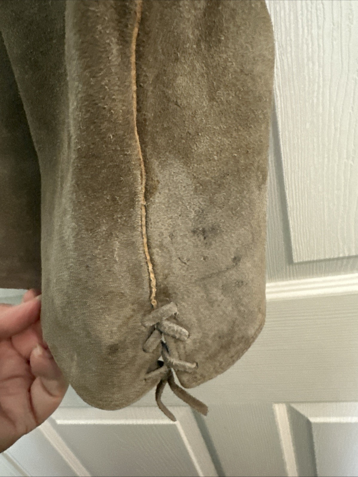 VTG Lederhosen Germany Suede Leather Shorts Suspenders Oktoberfest Child Size
