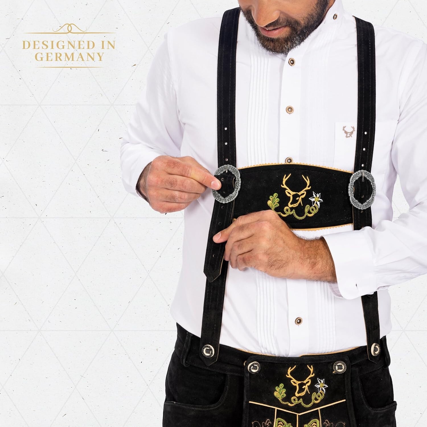 Traditional Light Brown Lederhosen – German Authenticity for Beer Festivals