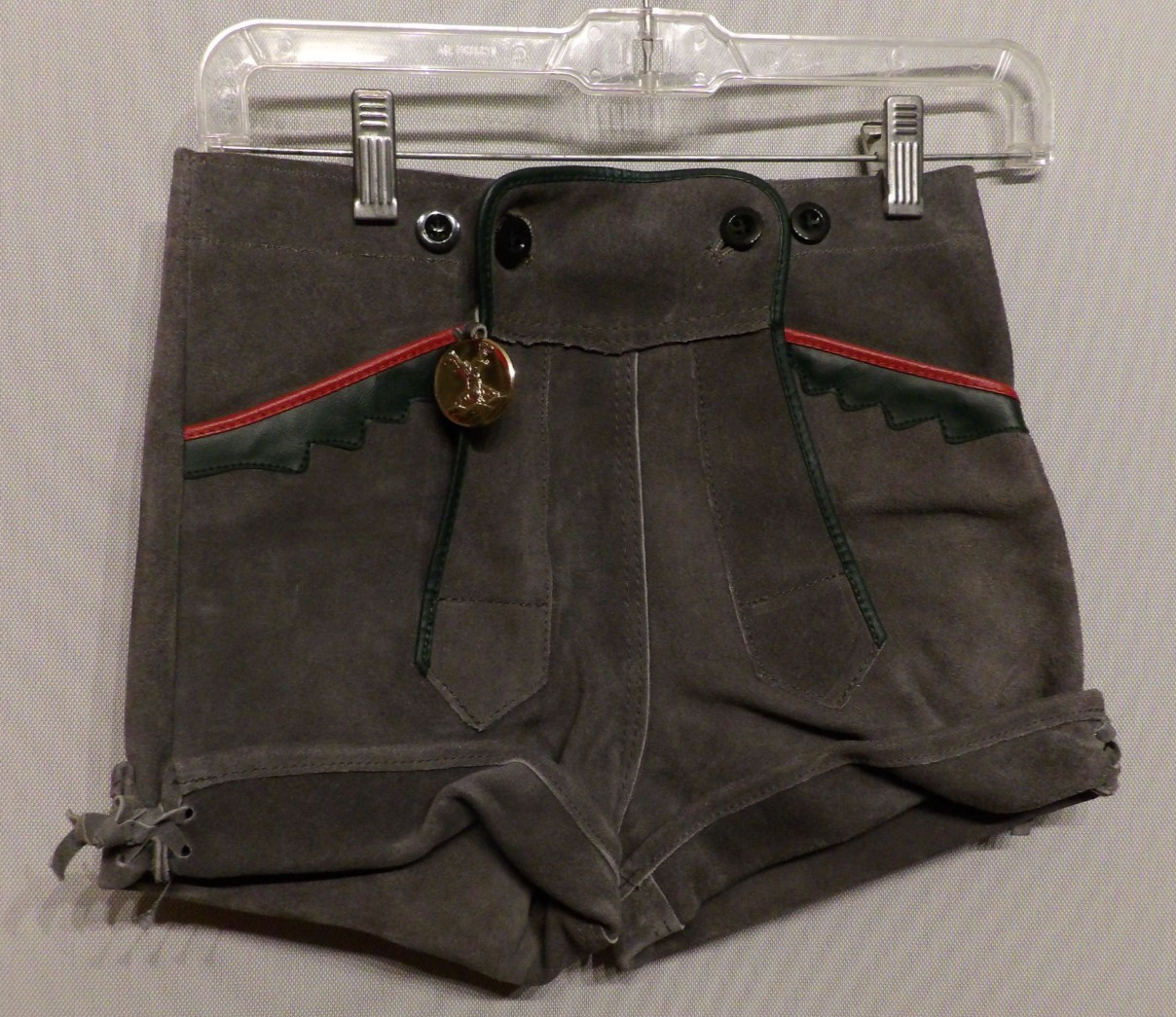 Genuine German Bavarian Lederhosen Leather Suede Shorts Child 128