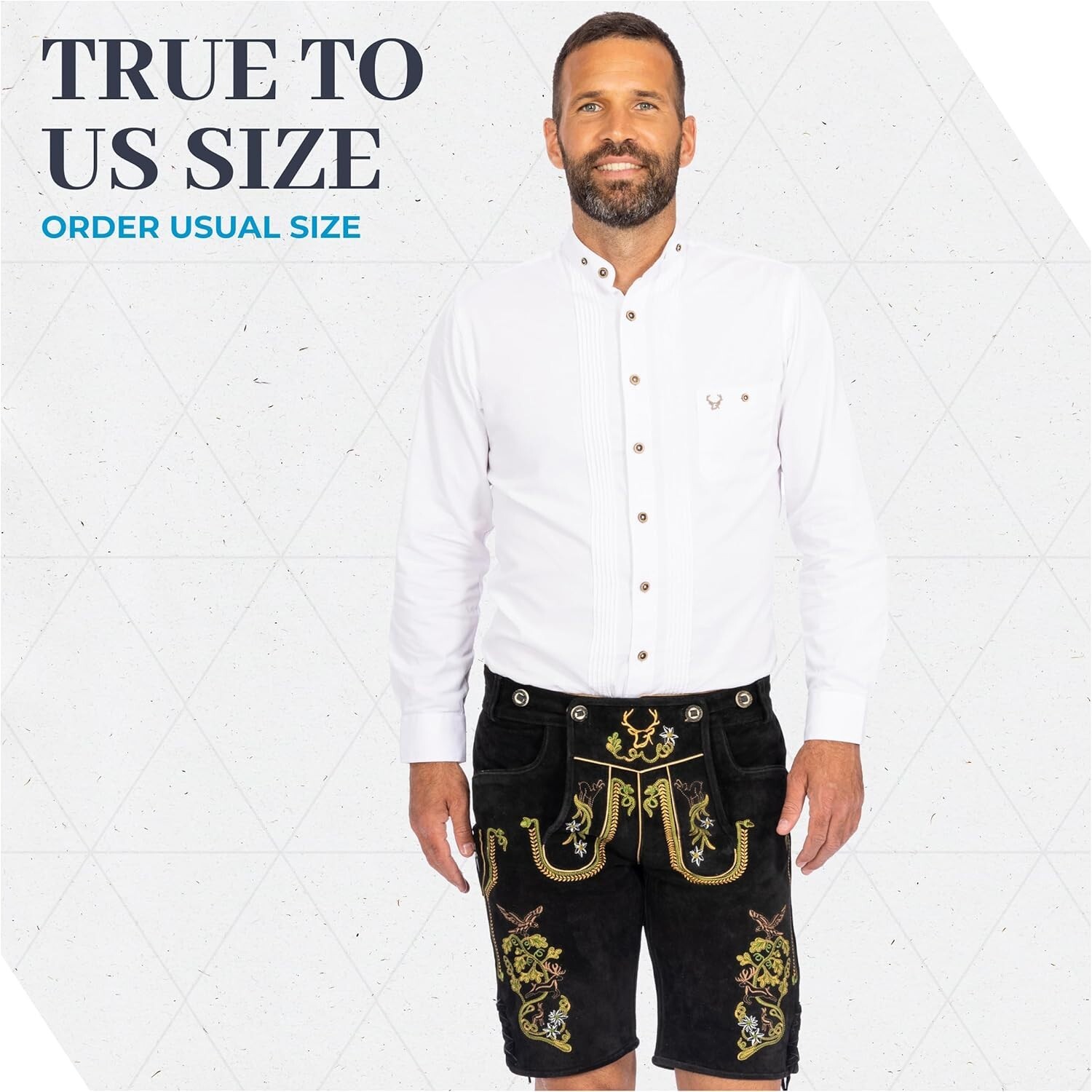 Traditional Light Brown Lederhosen – German Authenticity for Beer Festivals