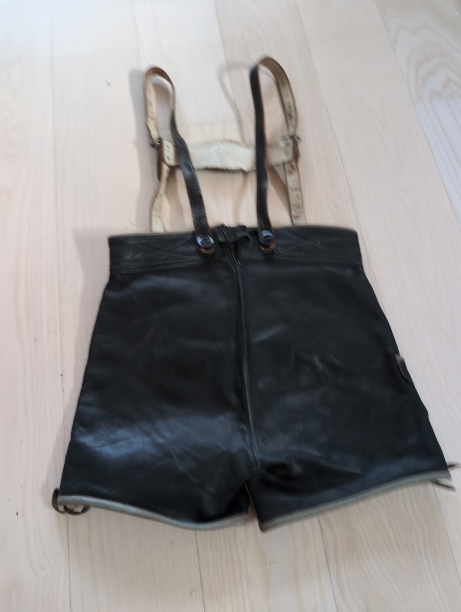 Traditional Bavarian Lederhosen with Suspenders