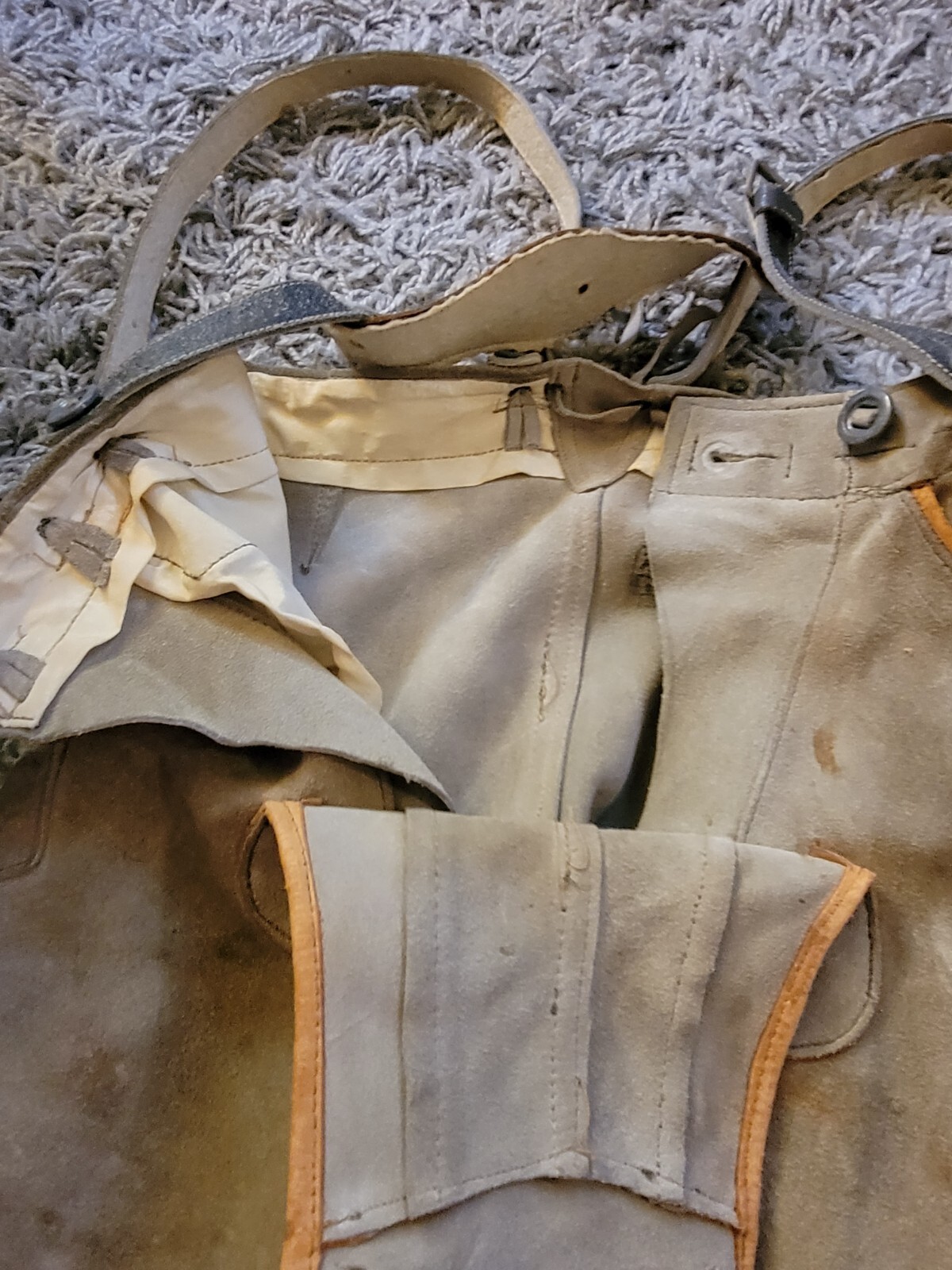 Traditional Lederhosen German Vintage Shorts 14″ Waist 13″ across Leather KIDS