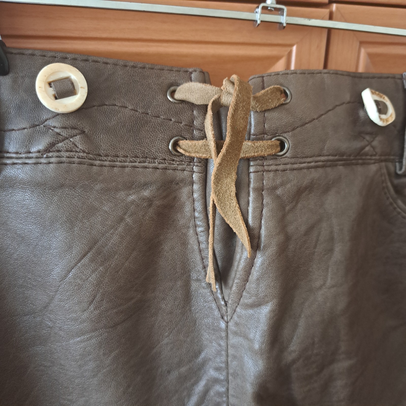 MarJo Lederhosen Men’s L / 52 Genuine Leather Trachten Oktoberfest Embroidered