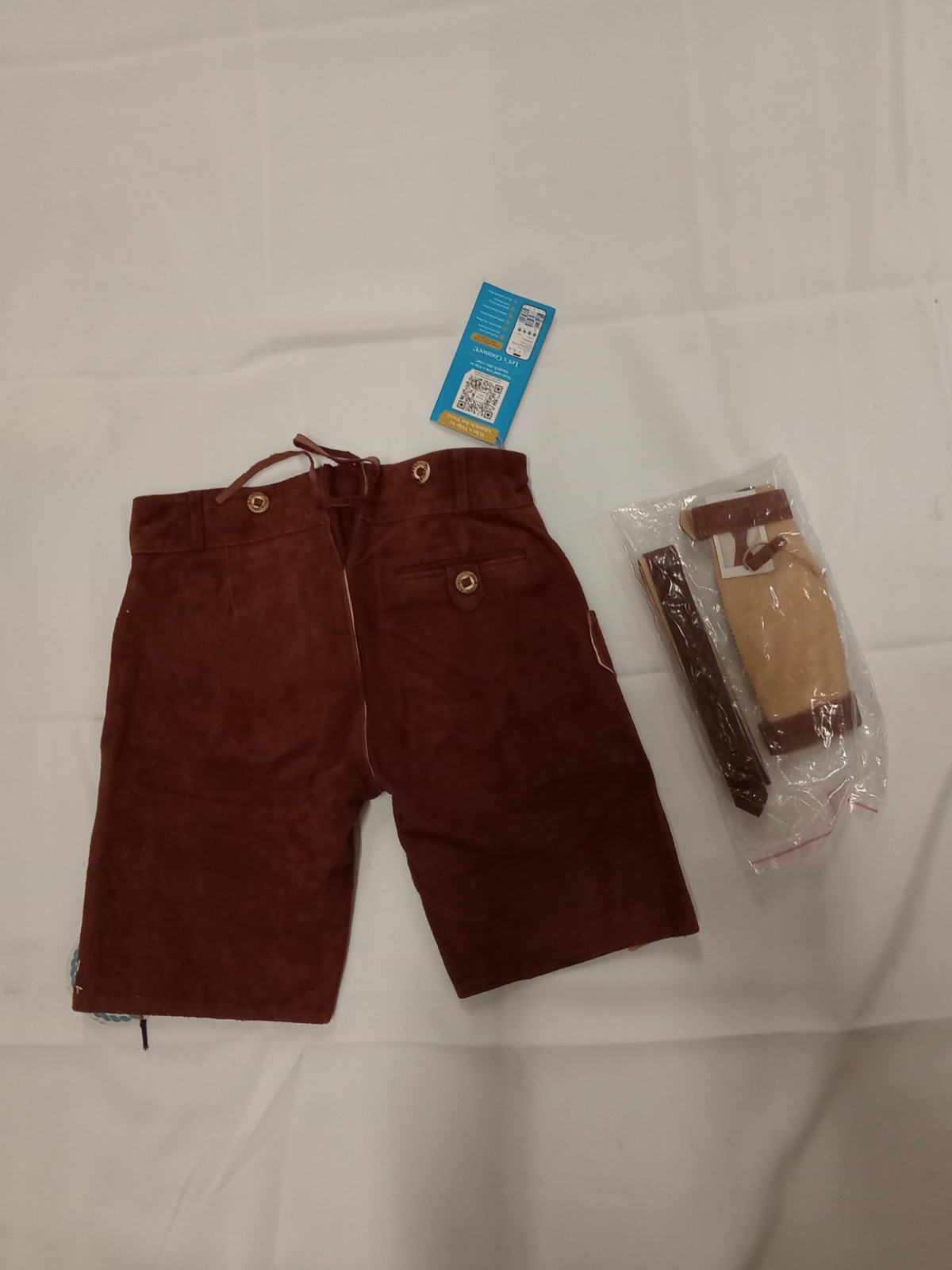 Bavaria Trachten Lederhosen Men’s Size 28 New
