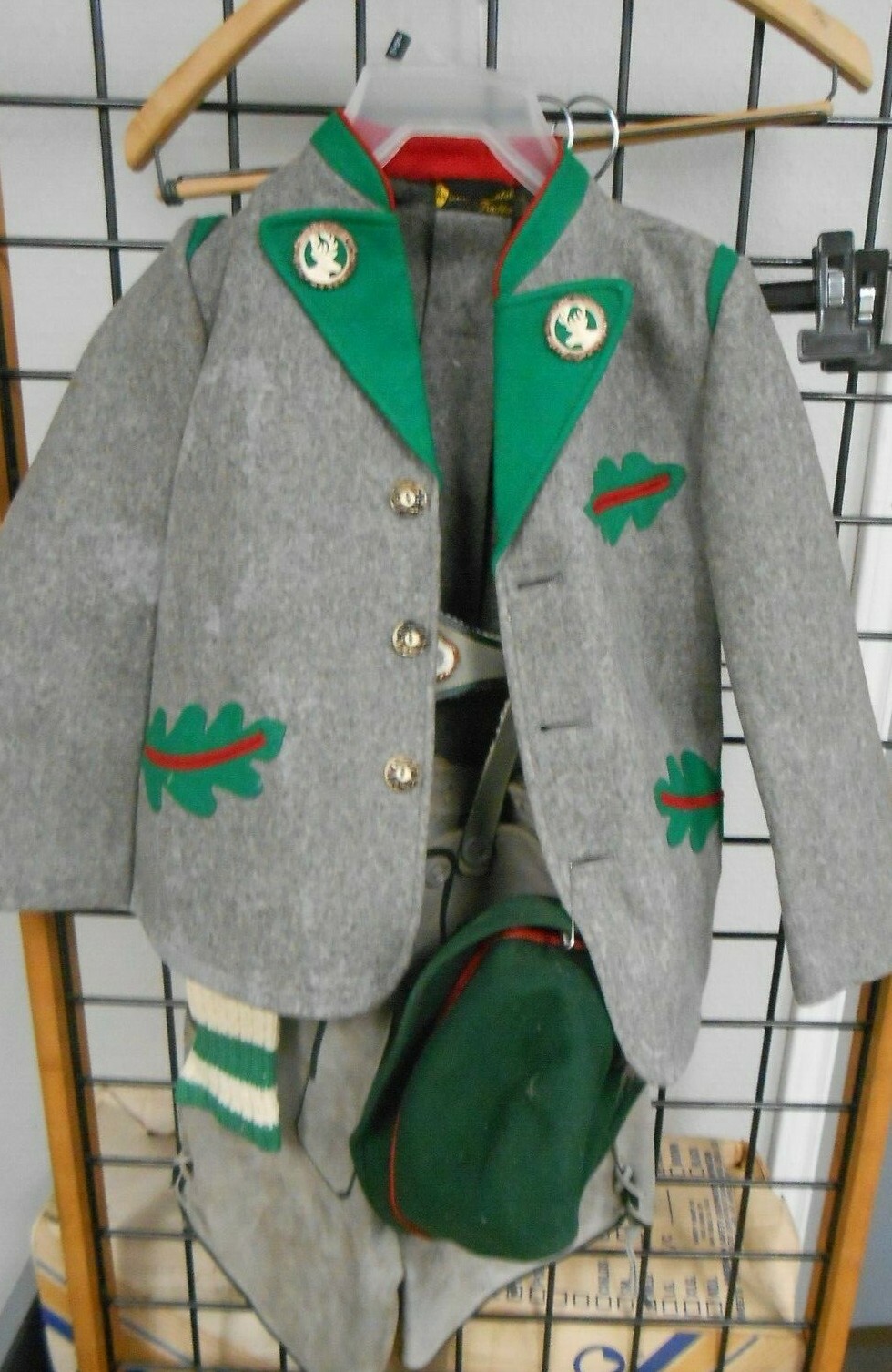 Vintage Antique Children’s German Bavarian Lederhosen Full Set