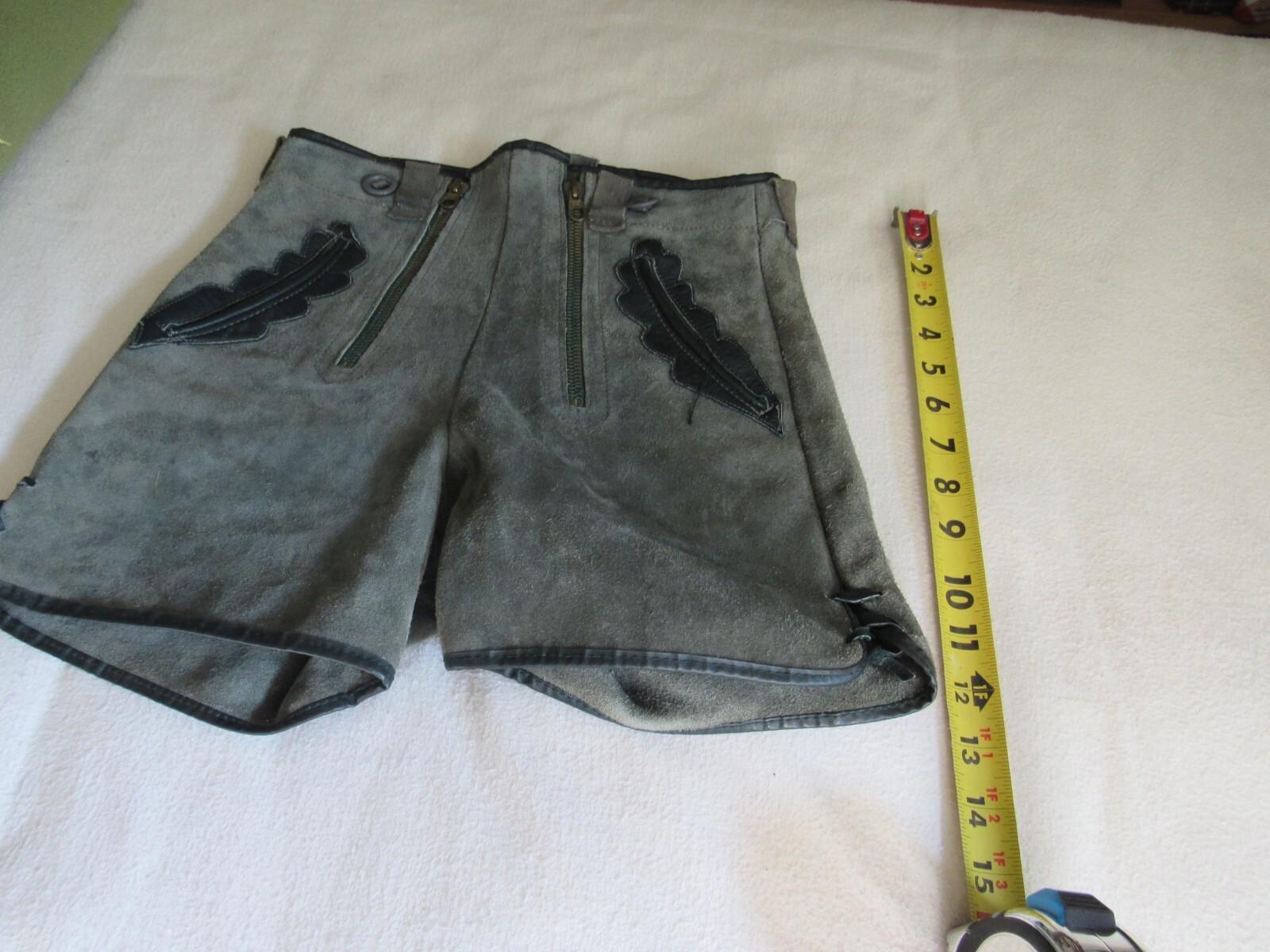 Vtg Auth Womens German Leather Lederhosen