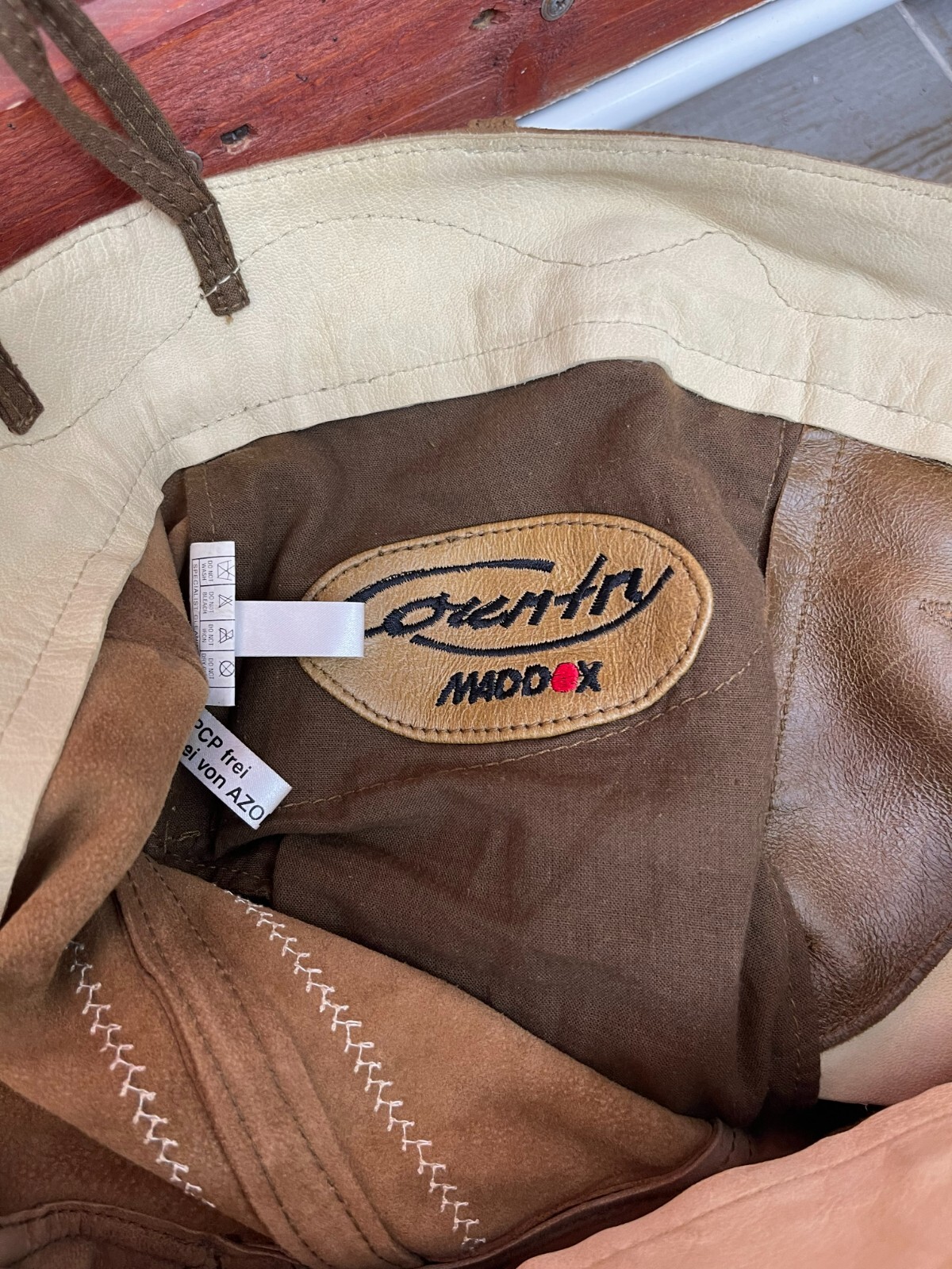 Country Maddox Trachten Lederhose Brown Leather Shorts 48 54