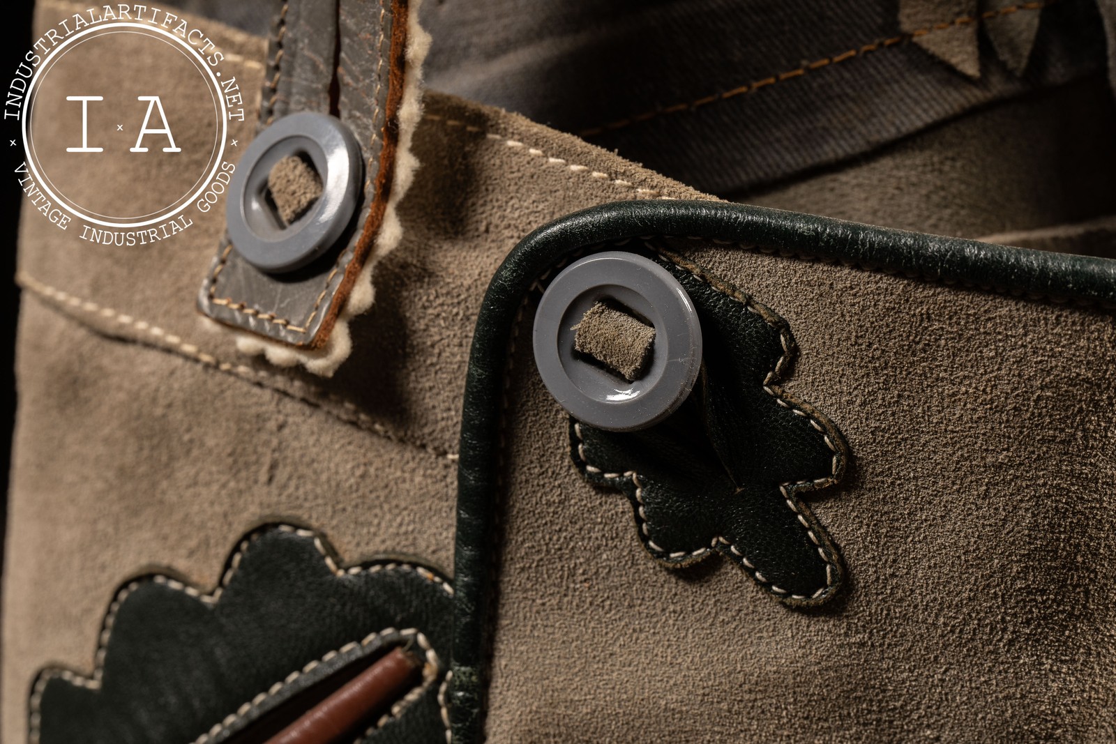 Vintage German Suede Leather Lederhosen