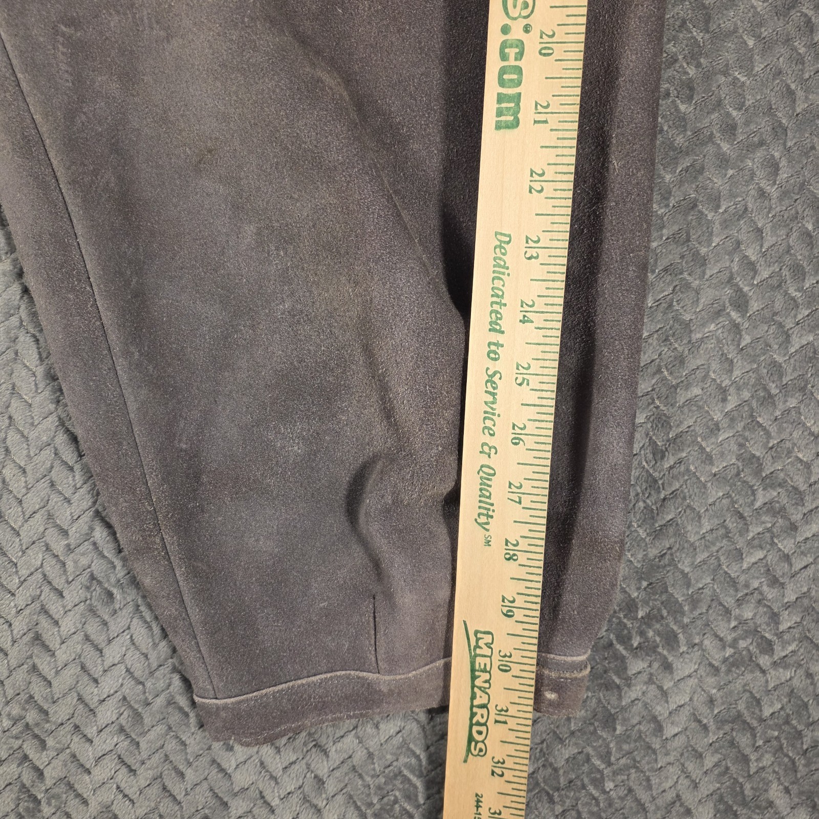 Vintage West Germany Suede Lederhosen Mens M (35) Gray Kniebundhosen Oktoberfest