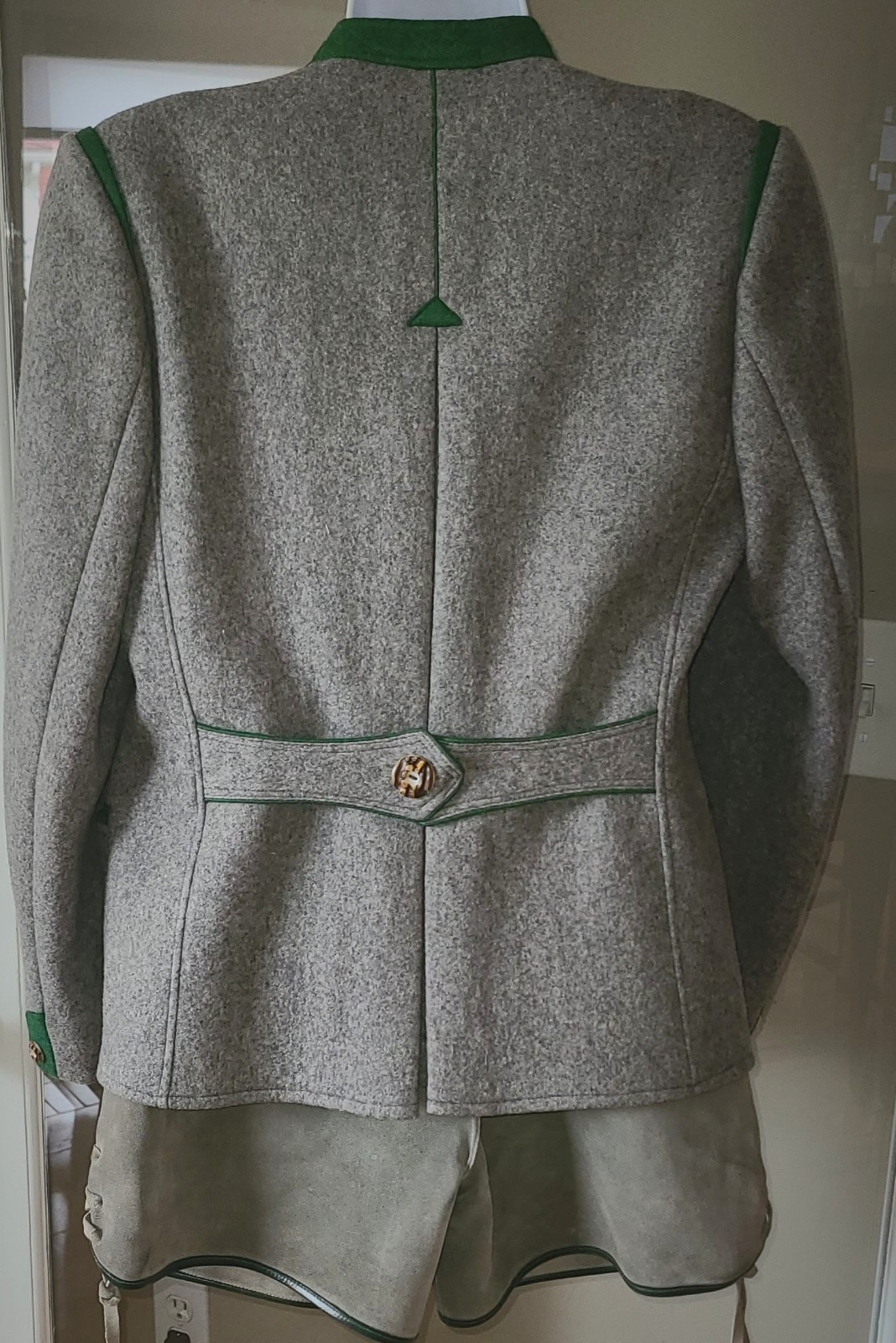 Vintage 1950s Germany Lederhosen & Wool Loden Jacket