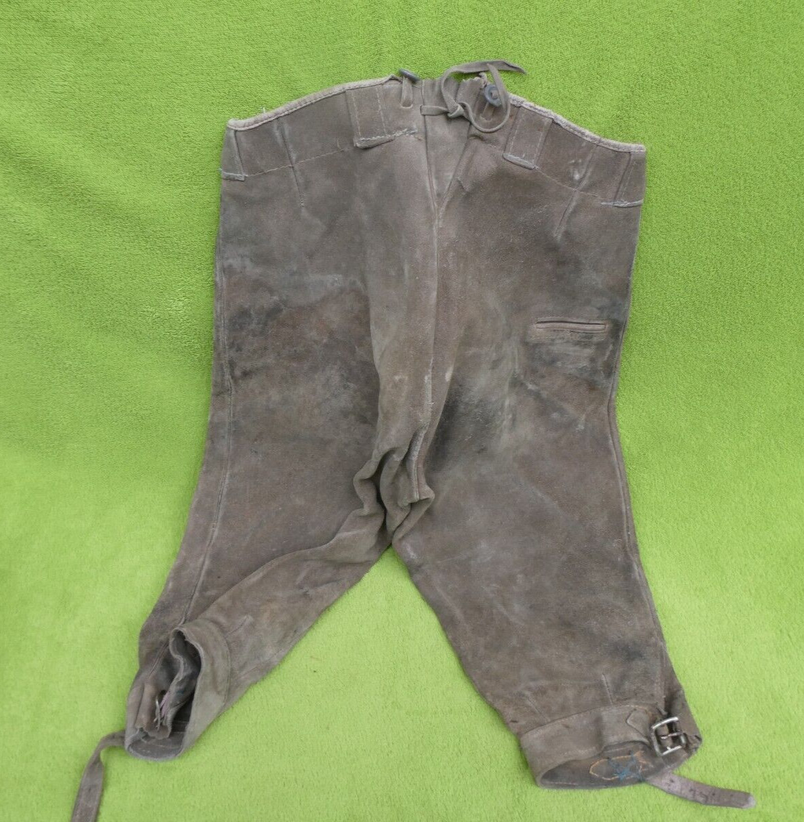 Old children’s costume leather pants knee band leather pants No. 95