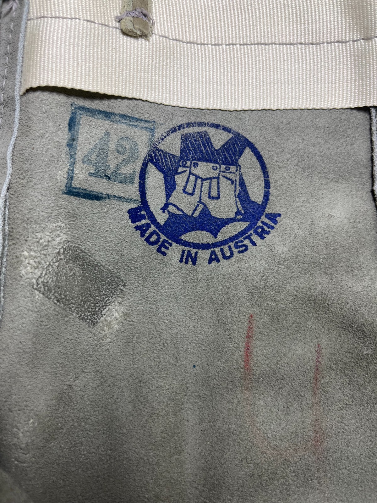 Authentic Leather Lederhosen w/Suspenders Made in Austria Size 42