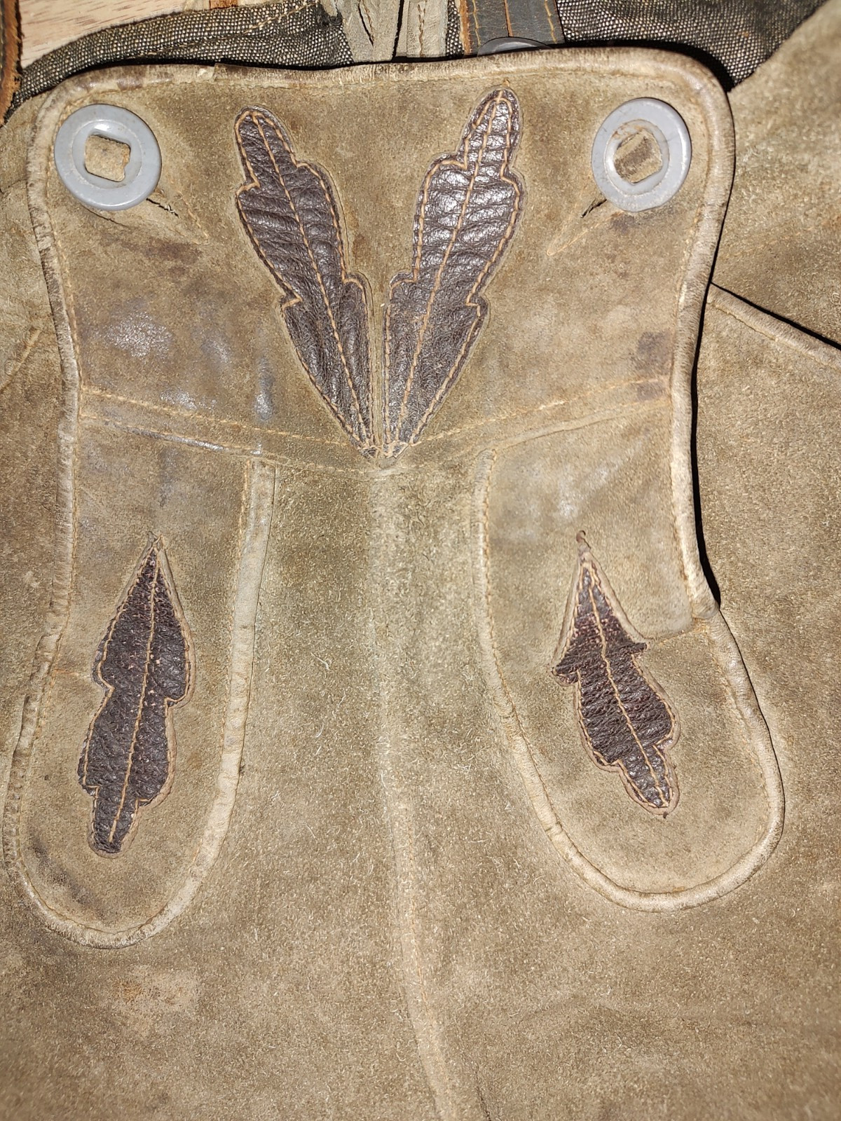 Vintage Authentic Suede Leather Bavarian Lederhosen Shorts Oktoberfest Boys