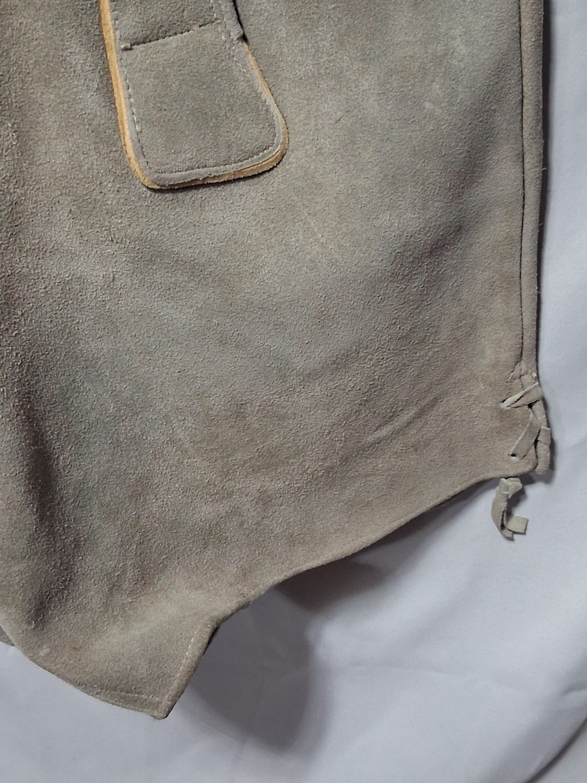 Vintage Haelson Suede Leather Lederhosen Shorts, EU 40 Waist Suspenders & Hat