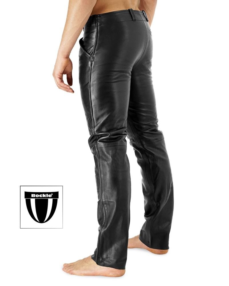 Bockle® BoB Zimmermann Herren Lederhose Lederjeans mit zwei Reißverschlüssen