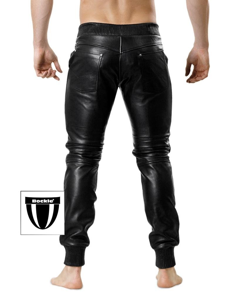 Bockle® New Joggers Herren Leder Jogginghose Neu Leather Joggers BOCKLEDEDER