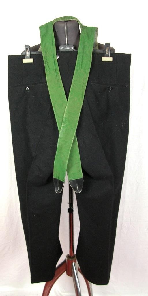 VINTAGE 40’s Dirndl Austria Wool TRADITIONAL Trachten TIROL TROUSERS WITH BRACES