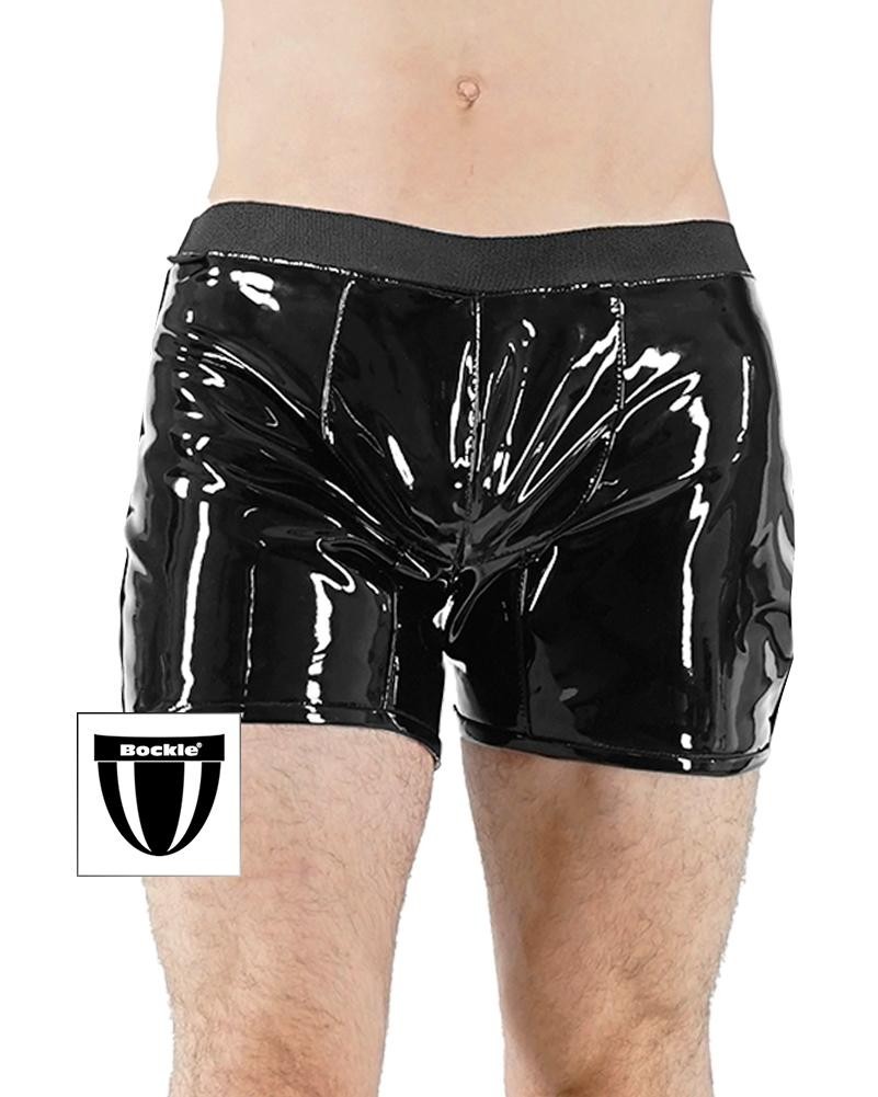 Bockle® PVC Boxer Shorts Gay Faux Leather Underwear Underpants Shiny